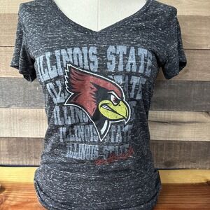 Illinois State University Redbirds Vneck Tshirt M black